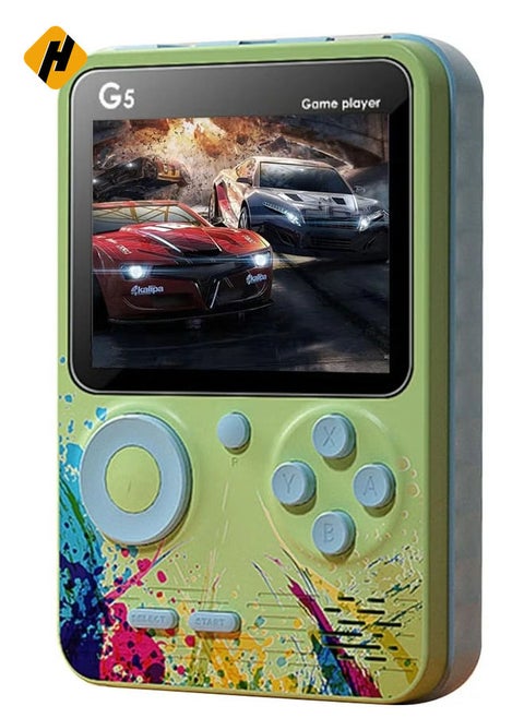 "G5 3.0 Inch Full-Color Screen Handheld Game Console – 500 Retro Games, Portable Gaming Console with 1000mAh Battery"