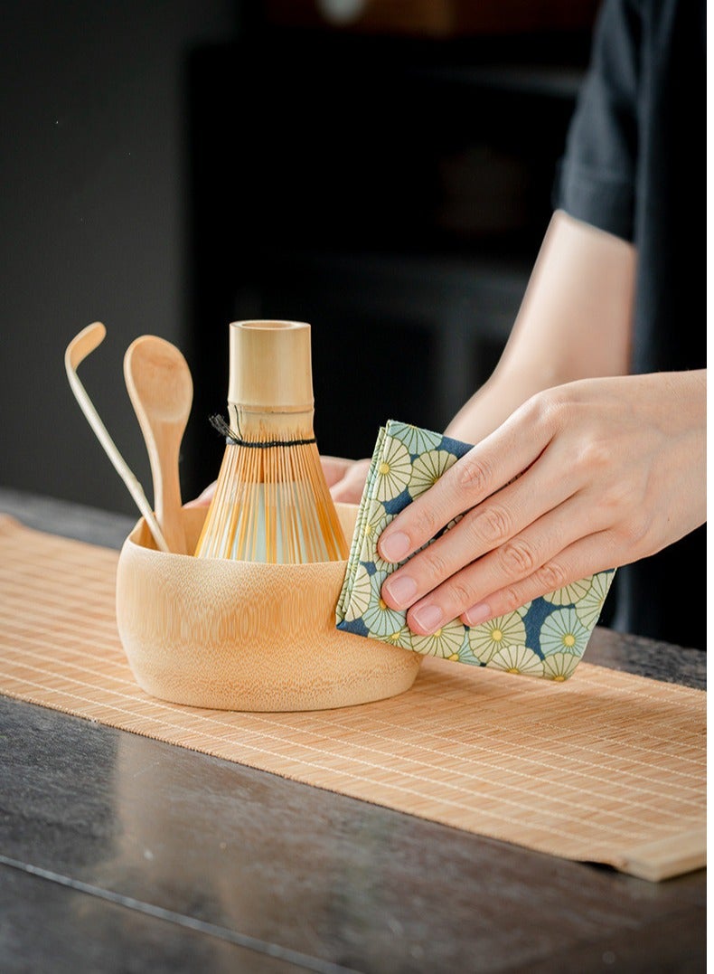 General 7 Piece Matcha Whisk Set Matcha Tea Set With Ceramic Bowl Prong Bamboo Whisk Whisk Holder And Traditional Scoop Matcha Stirrer Set For A Traditional Cup Of Matcha  - Image 5