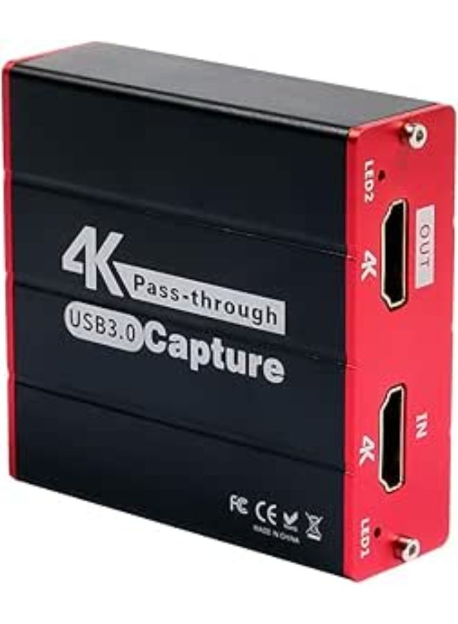 كارت التقاط فيديو HDMI USB 3.0 | جهاز تسجيل 1080P 60FPS مع تمرير 4K للبث المباشر والتسجيل - Image 1