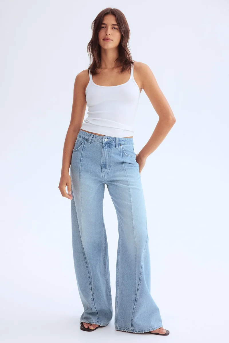 H&M Seam-detail jeans