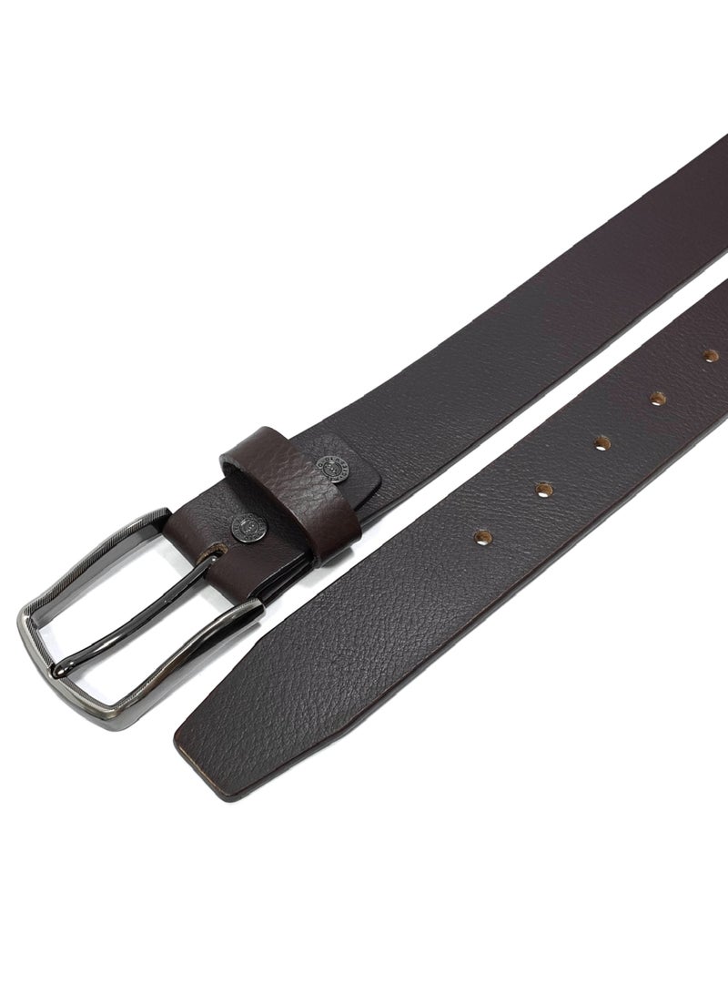 CLASSIC MILANO® Genuine Leather Belt Men in an elegant GIFT BOX; Classic Jean Belt; Belts for men Mens belt Leather; Pin Buckle 35MM - Image 2