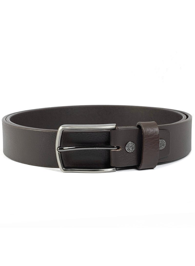 CLASSIC MILANO® Genuine Leather Belt Men in an elegant GIFT BOX; Classic Jean Belt; Belts for men Mens belt Leather; Pin Buckle 35MM - Image 4