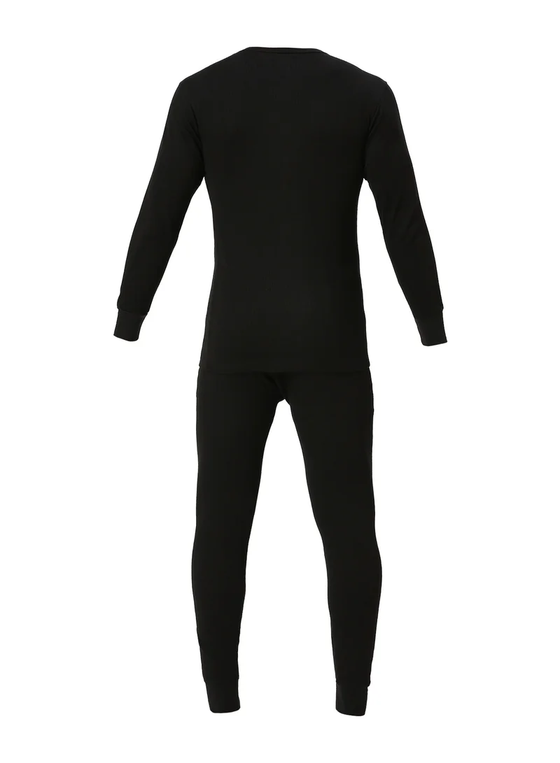 AMPM MEN'S INNER FULL BODY THERMAL SET - BLACK