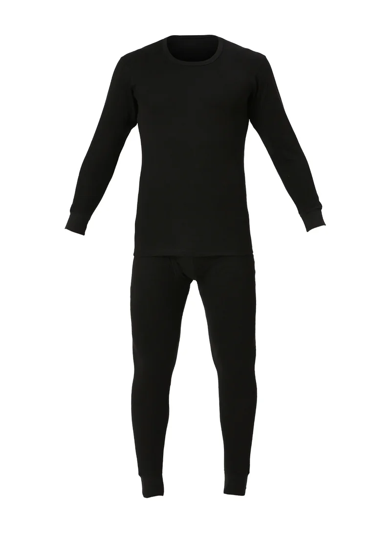 AMPM MEN'S INNER FULL BODY THERMAL SET - BLACK