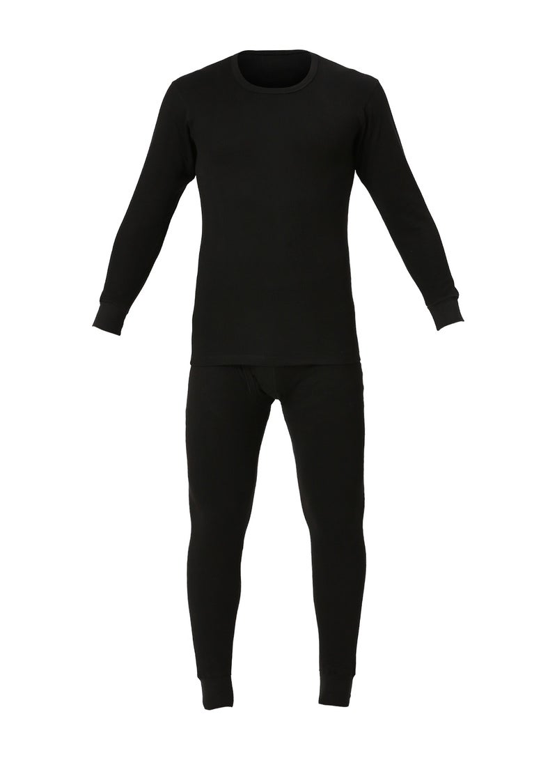 MEN'S INNER FULL BODY THERMAL SET - BLACK image 7