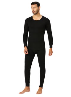 AMPM MEN'S INNER FULL BODY THERMAL SET - BLACK  - Image 2