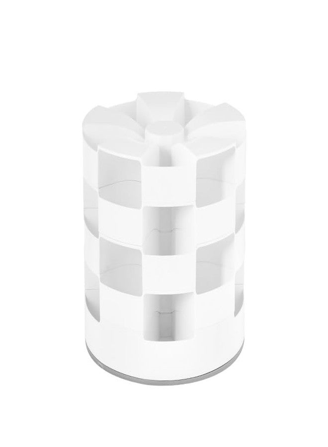 Megika 3 Layer Rotating Multi-Layer Storage Basket | 360° Turntable Organizer for Kitchen, Bathroom & Office | Space-Saving Plastic Storage Rack - Image 1