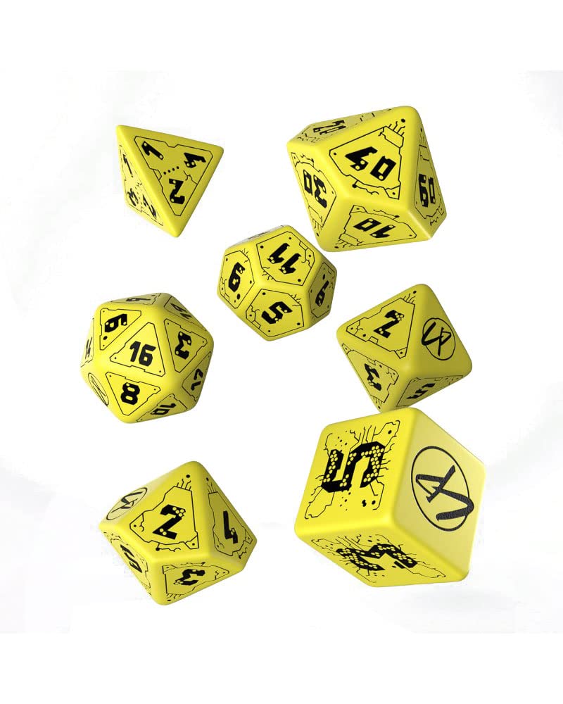 Q WORKSHOP QWorkshop Cyberpunk Red Dice Set Danger Zone Various - Image 3