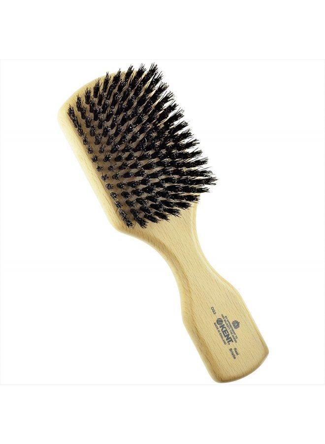 Kent OG2 Beechwood Hair Brush and Facial Brush for Beard Care - Exfoliating Natural Boar Bristle Brush for Mens Grooming, Hair Care, and Beard Straightener for Men's Skin Care - Image 1