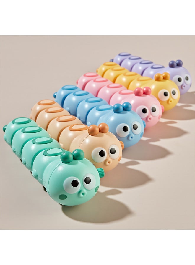 Small Gift Kidsren's Toy Clown Fish Can Move And Run Clockwork Caterpillar Baby Wind-up Wind-up-Color:6 Caterpillar (remarks On Color)  - Image 1