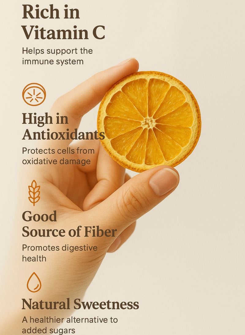 زهر شرائح البرتقال المجففة - شرائح برتقال طبيعية نقية وعالية الجودة بنسبة 100%، مقطعة يدويًا، مناسبة للبستنة والزراعة ومشاريع الأعشاب. - Image 4