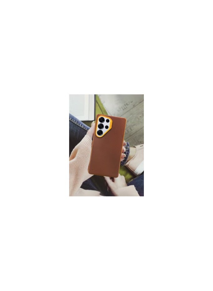 CATANES Samsung Galaxy S25 Ultra 3 Pack Vegan Leather Case, 1 Cover with 2 Screen Protectors, Slim Fit, Raised Edges for Camera and Screen Protection - Image 2