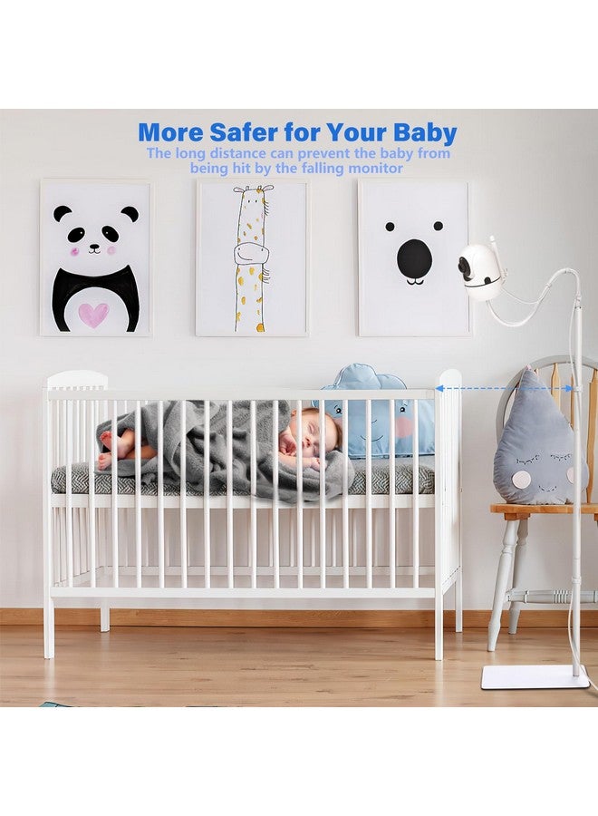 wochel Baby Monitor Stand for HelloBaby,Nanit Pro,Optics DXR-8 Pro,Vtech,Momcozy BM01,Owlet,Eufy,Motorola Baby Camera, Universal Adjustable Baby Monitor Mount Holder - Image 2