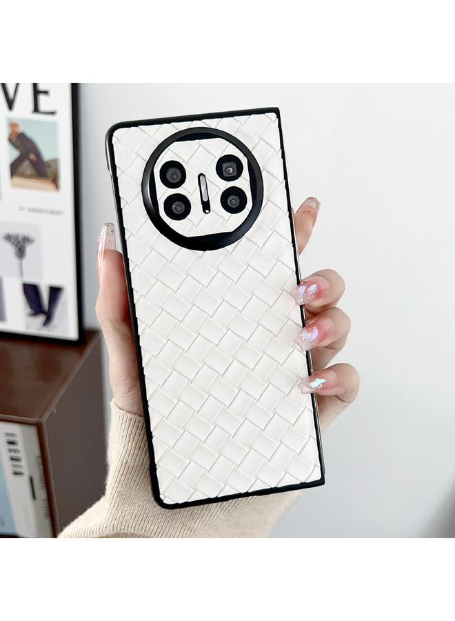 S-TOP Case For Huawei Mate X5 Three-piece Set Woven Texture Folding PU Phone Case - Image 4