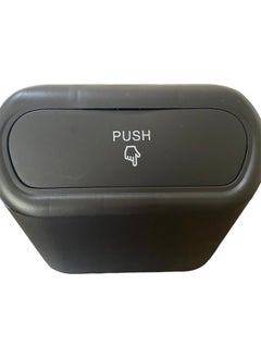 Carub Auto Car Trash Bin Organizer Dustbin with Lid Black  - Image 2