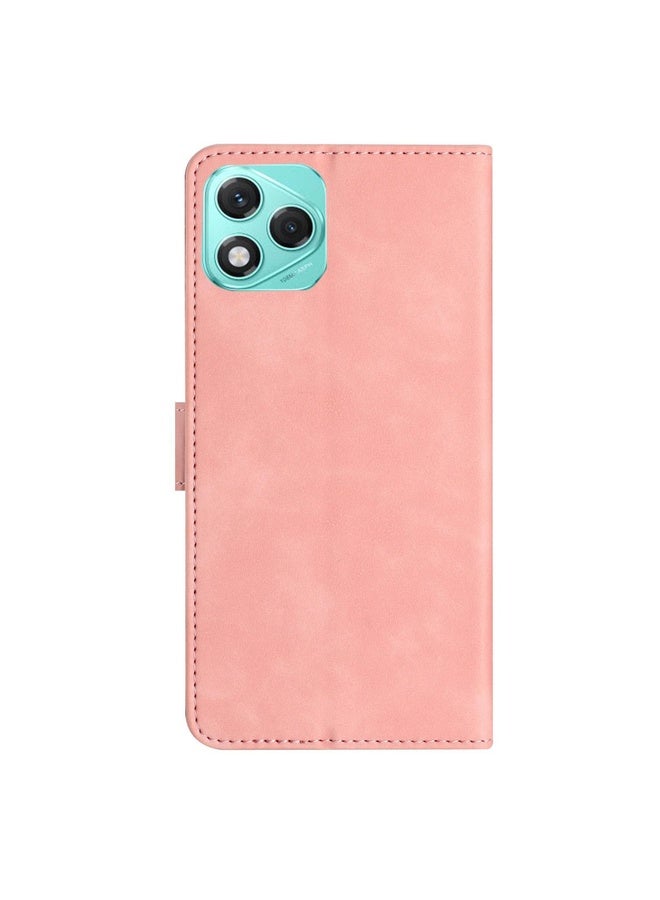 HuHa Case Cover For Honor 400 Lite Global Seven Butterflies Embossed Leather Phone Case(Pink) - Image 3