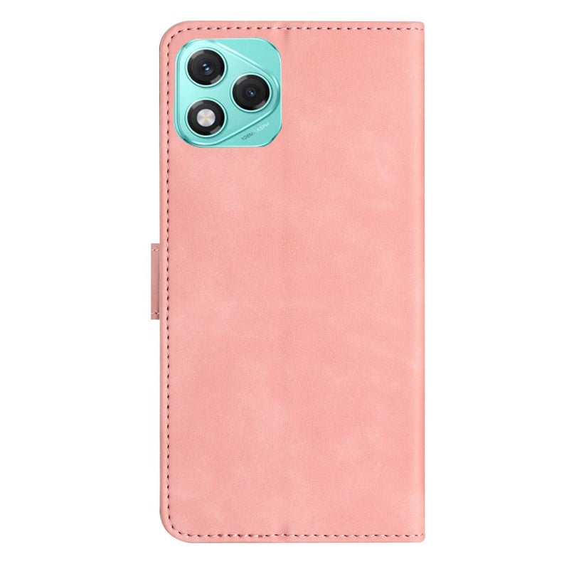 HuHa Case Cover For Honor 400 Lite Global Seven Butterflies Embossed Leather Phone Case(Pink) - Image 3