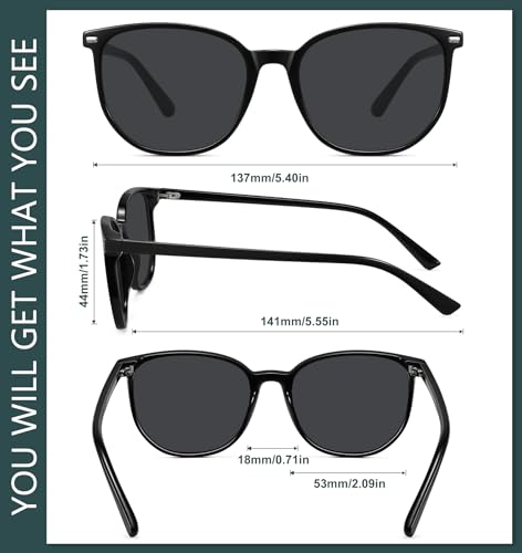 WOWSUN Retro Polarized Sunglasses Womens Men Trendy Sun Glasses Sunnies - Image 5