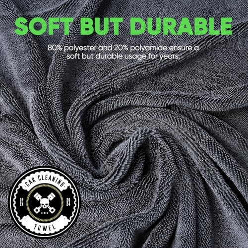 KKV 2-Pack Microfiber Towels (35"x 24") Extra Large Ultra Absorbent Drying Towel for Cars and Trucks, Without Streaks, Scratches, or Water Spots - Image 5
