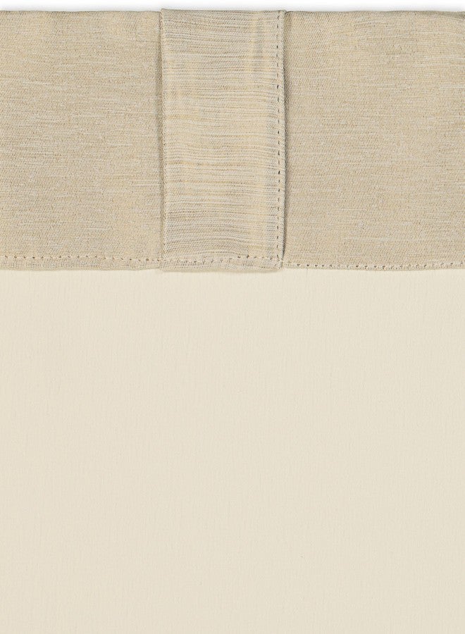 إكليبس ستارة نافذة عصرية معتمة حرارية من إكليبس فريسنو، بجيب للعمود، مناسبة لغرفة النوم (لوحة واحدة)، 52 بوصة × 84 بوصة، لون قمح - Image 5