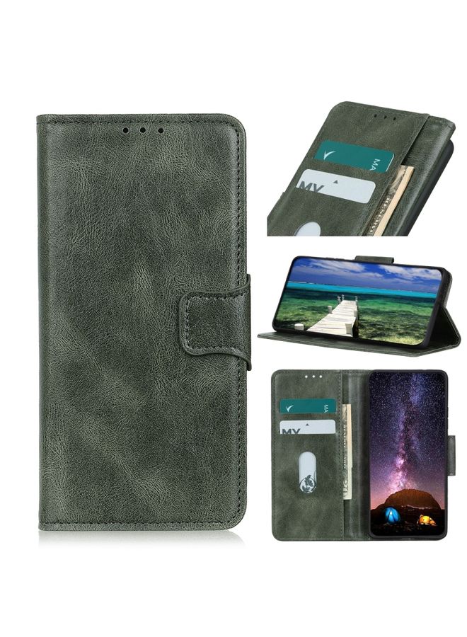 Case Cover For For Motorola Moto G50 Mirren Crazy Horse Texture Horizontal Flip Leather Case with Holder & Card Slots & Wallet(Dark Green)