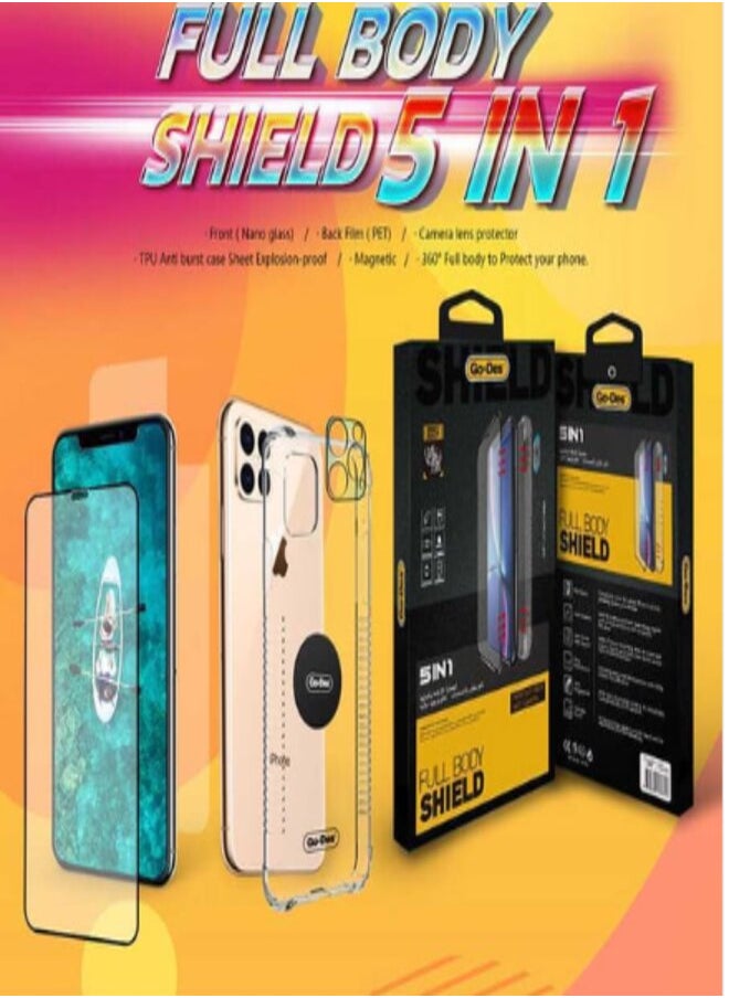 GO-DES - 5-In-1 Full Body Protect For iPhone 11 Pro Max Clear - Image 1