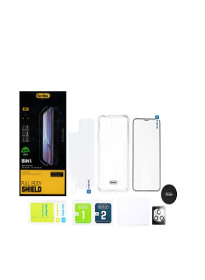 GO-DES - 5-In-1 Full Body Protect For iPhone 11 Pro Max Clear - Image 1