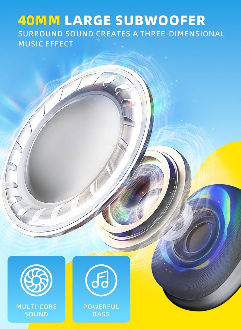 حياة الكثبان سماعة رأس لاسلكية بتقنية بلوتوث V5.4، تصميم فوق الأذن، مزودة باتصال سلكي 3.5 ملم، 4 ميكروفونات، خاصية إلغاء ضوضاء المكالمات، شريط رأس قابل للتعديل، صوت جهير عالي الدقة، خاصية الكشف عن الارتداء، مع حافظة جلدية واقية، لون أسود. - Image 3