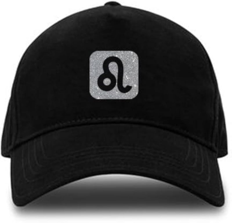 Black Cap with Silver Logo,Leo Zodiac