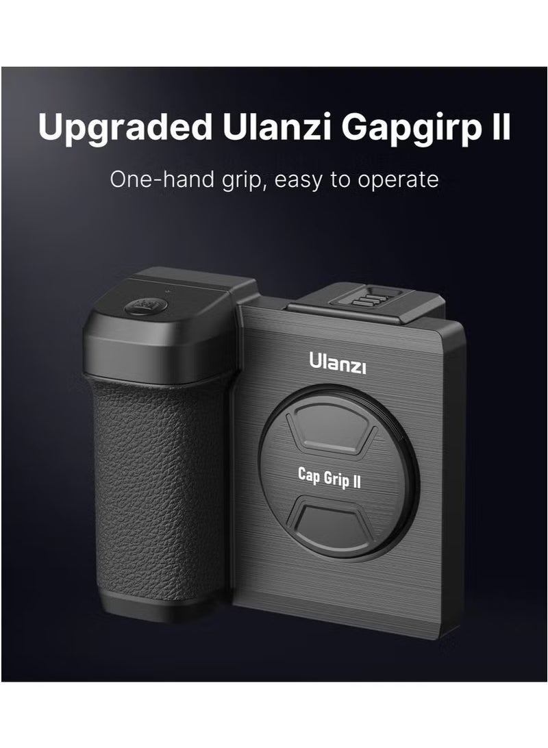 vesus CG01 Phone Tripod Mount with Remote Control Cell Phone Tripod Adapter Grip Holder, CapGrip II Smartphone Handle Grip with Detachable Wireless Camera Shutter for iPhone Video Photo Shootingc - Image 2