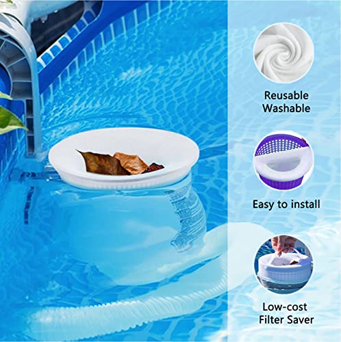 WISHDIAM 100 Pack Pool Skimmer Socks, Pool Filter Socks Works Perfect with Pool Skimmer for Inground and Above Ground Pool Skimmer Basket/ Hot Tub Filter, Ultra Fine Mesh Socks Filter Debris and Leaves - Image 5