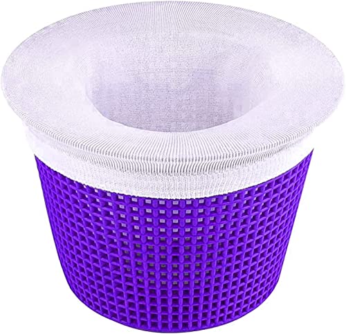 WISHDIAM 100 Pack Pool Skimmer Socks, Pool Filter Socks Works Perfect with Pool Skimmer for Inground and Above Ground Pool Skimmer Basket/ Hot Tub Filter, Ultra Fine Mesh Socks Filter Debris and Leaves - Image 1