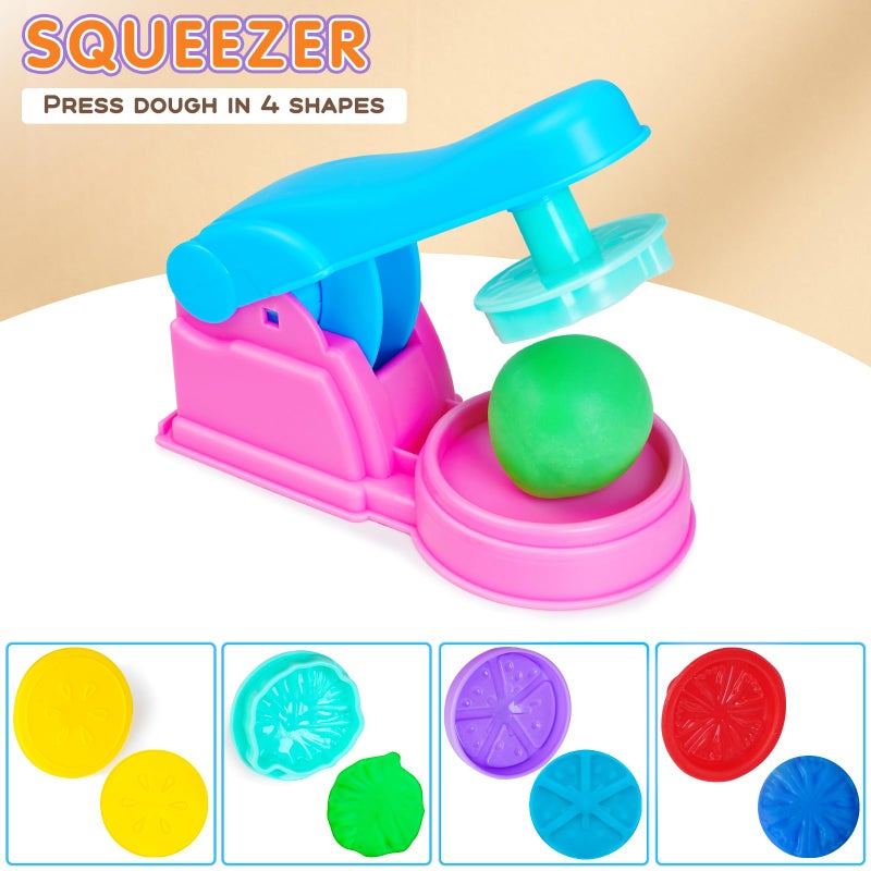 Toyze أطقم أدوات العجين للأطفال الصغار، ملحقات بلاي دو لطيفة مع شوبك، حصيرة العجين، صندوق تخزين، ألعاب حفلات للأطفال من عمر 2-4 3-5 4-8، هدايا تعليمية للأولاد والبنات في عيد الميلاد وعيد الميلاد. - Image 5