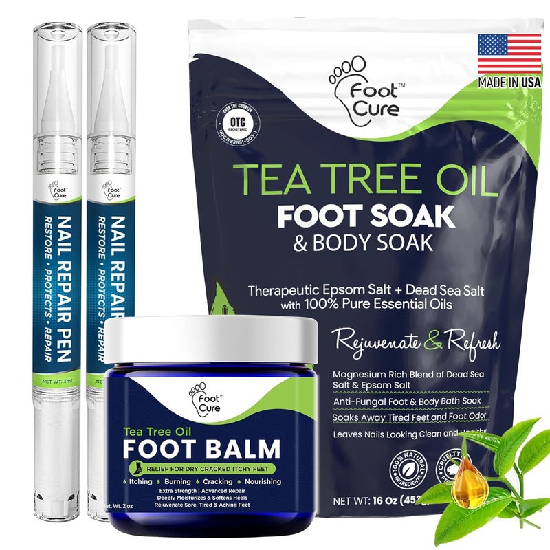 Foot Cure Toenail Fungus Treatment Extra Strength - for fingernails, nail repair, toenail softener, yellow toenail treatment, ingrown nail and foot fungus treatment extra strength - Image 1