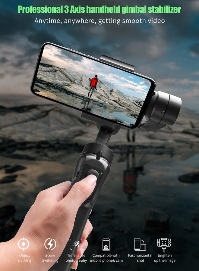 3-Axis Smartphone Gimbal Stabilizer for Android  iPhone, Handheld Phone Stabilizer for Video Recording with Face/Object Tracking, Anti-Shake Gimbal for Vlogging, YouTube, TikTok  - Image 2