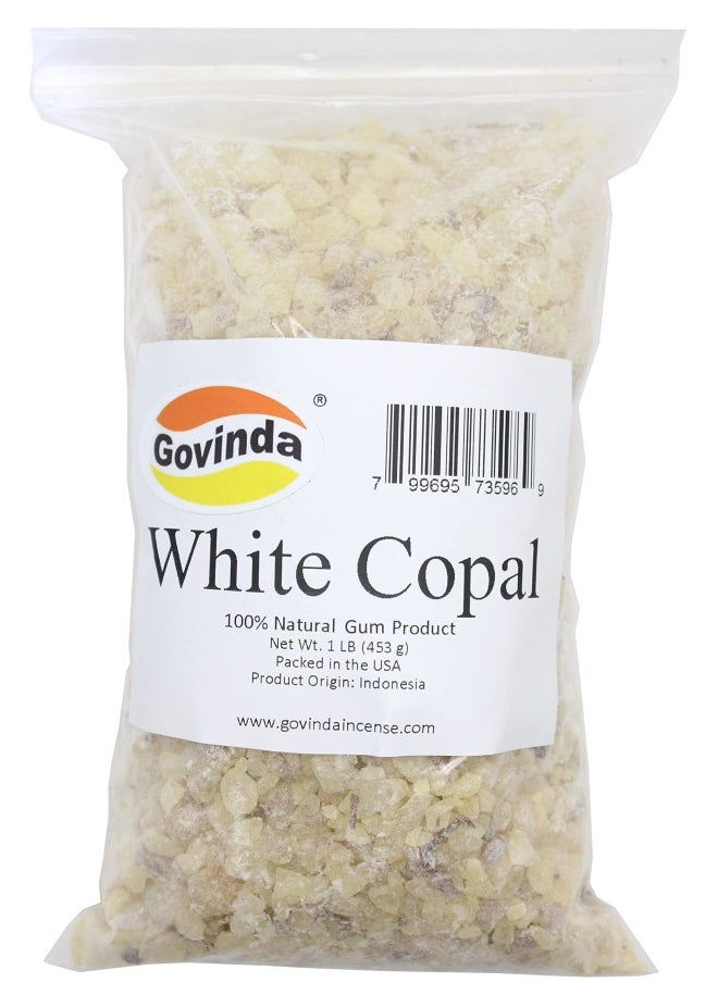 Govinda - Govinda White Copal Incense Resin 1 Lb - Image 1