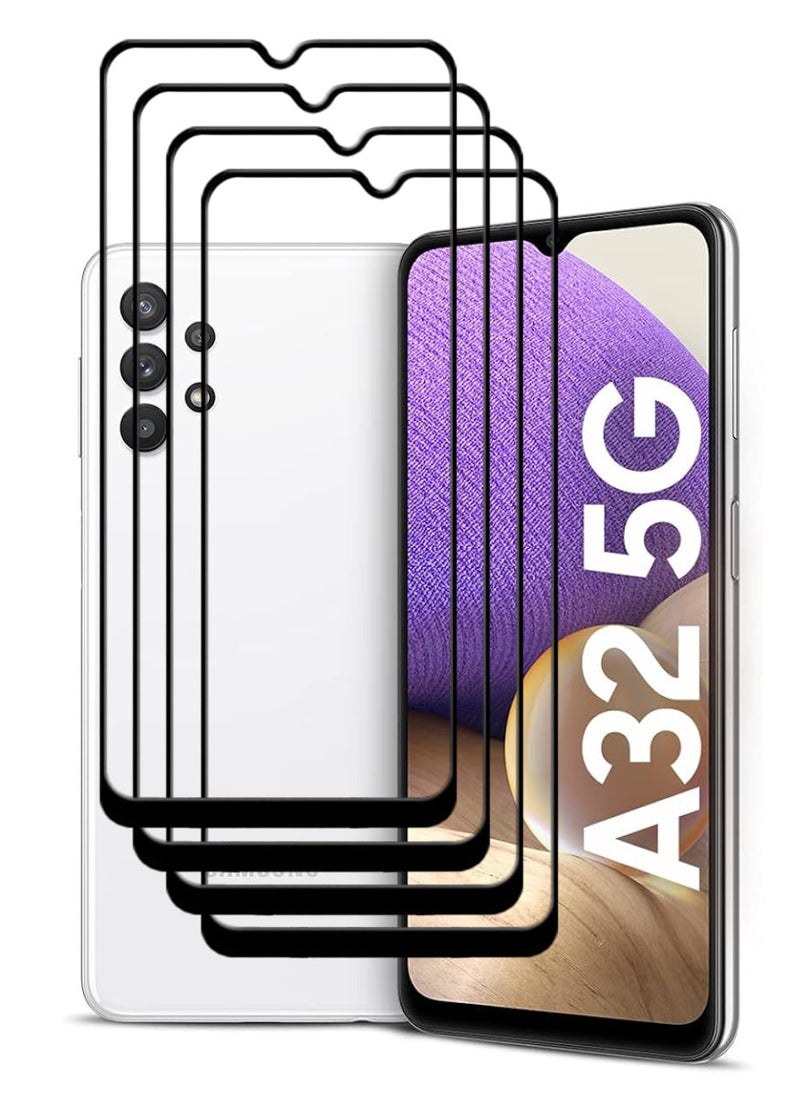 ACLIX 4 Pieces Antistatic ESD Dustproof Premium Quality High Definition Tempered Glass Screen Protector Designed For Samsung Galaxy A32 5G - Image 1
