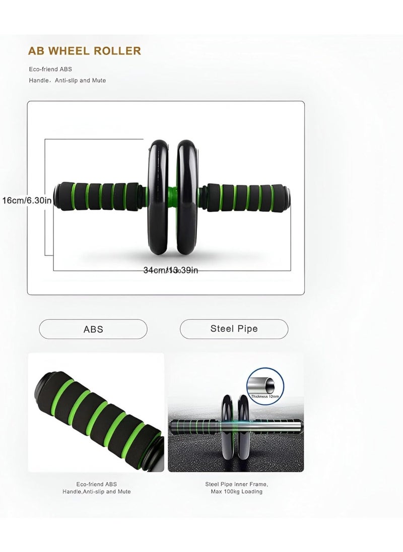 Abdominal Fitness Wheel - Explore new ways to strengthen your core with this innovative exercise wheel, designed for home use, featuring knee support mat and noise-free function for smooth workouts.