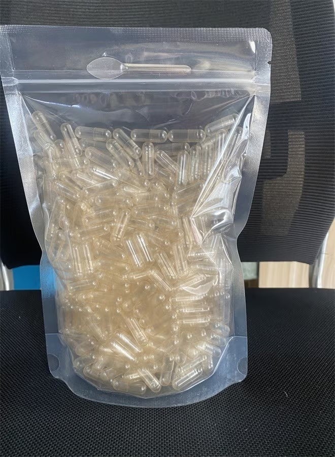 500 Count Empty Capsules Vegetarian Size 00 with Spoon Clear Fillable Veggie Pill Capsules 00 for Making Your Own Supplements - Image 1