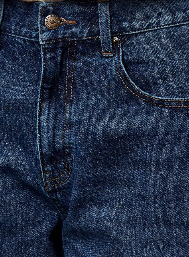 لي كوبر Lee Cooper Men Straight Fit Mid Rise Jeans