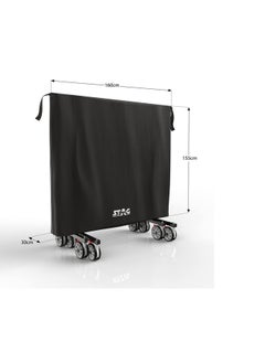 STAG Stag Table Tennis Table Cover Fits Flat and Folding Tables| All Weather Condition 2in1 (Indoor/Outdoor) Ping Pong Table Cover - Dust & Water Resistant| Universal Size  - Image 2