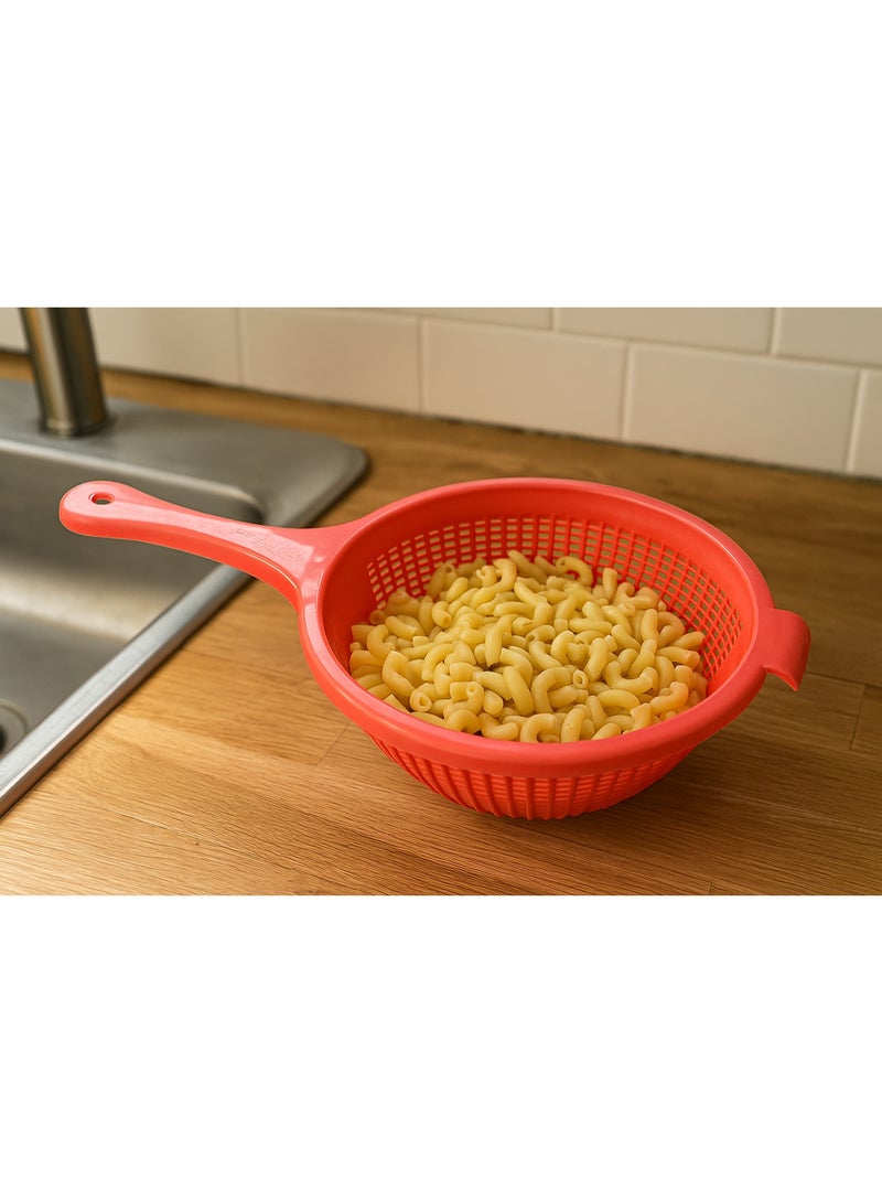 favilla Deep plastic kitchen colander for fruits and vegetables - ideal for washing and organizing fruits and vegetables. Multi-colored with modern designs! - Image 5