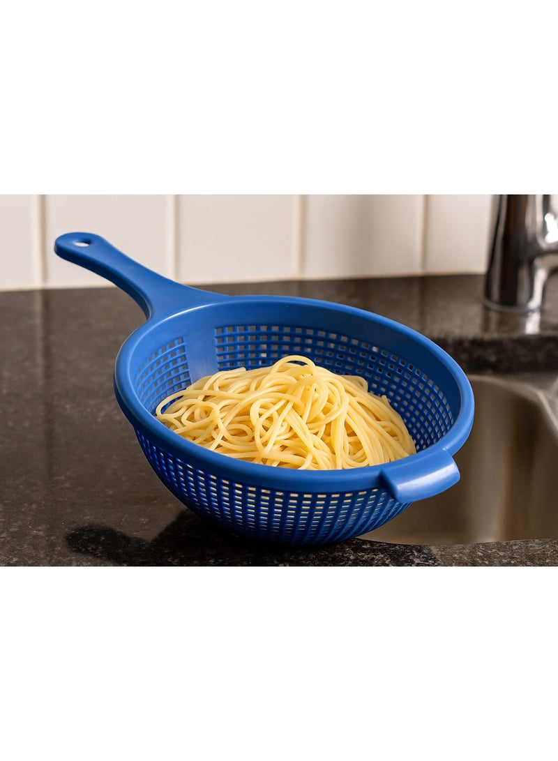 favilla Deep plastic kitchen colander for fruits and vegetables - ideal for washing and organizing fruits and vegetables. Multi-colored with modern designs! - Image 3