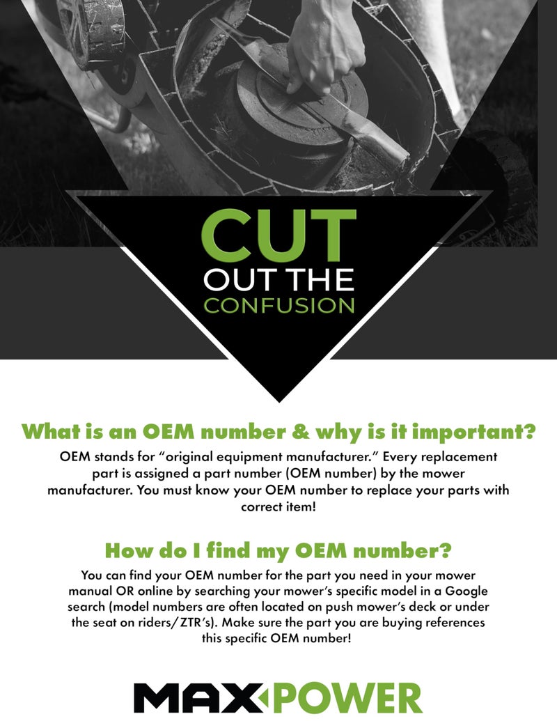 MaxPower 331737B Mulching Blade for Many 21 in. Cut Craftsman, Husqvarna, Poulan Mowers, Replaces OEM no. 165833, 175052, 406712, 532175064, 594893001, 175064 - Image 5