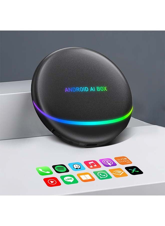 Ottocast - CarPlay AI Box Pro, Android 12 Multimedia Box with YouTube/Netflix Compatible with Wireless CarPlay and Android Auto, 8 Core Processor 8+128G Support HDMI Output, SIM Card & TF Card - Image 1