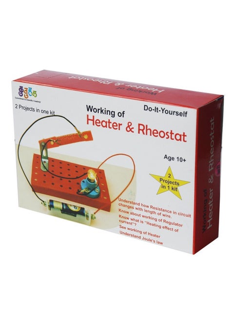 A156 Working of Heater and Rheostat Do it Yourself School Project Science fair DIY kit. Educational Gift.