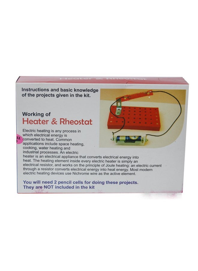 A156 Working of Heater and Rheostat Do it Yourself School Project Science fair DIY kit. Educational Gift.