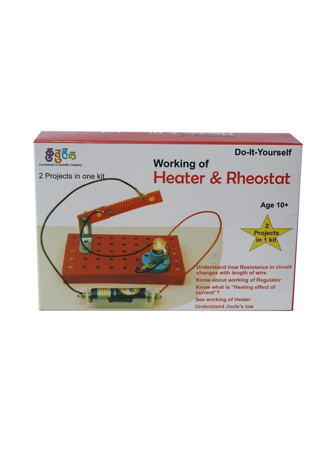 A156 Working of Heater and Rheostat Do it Yourself School Project Science fair DIY kit. Educational Gift.
