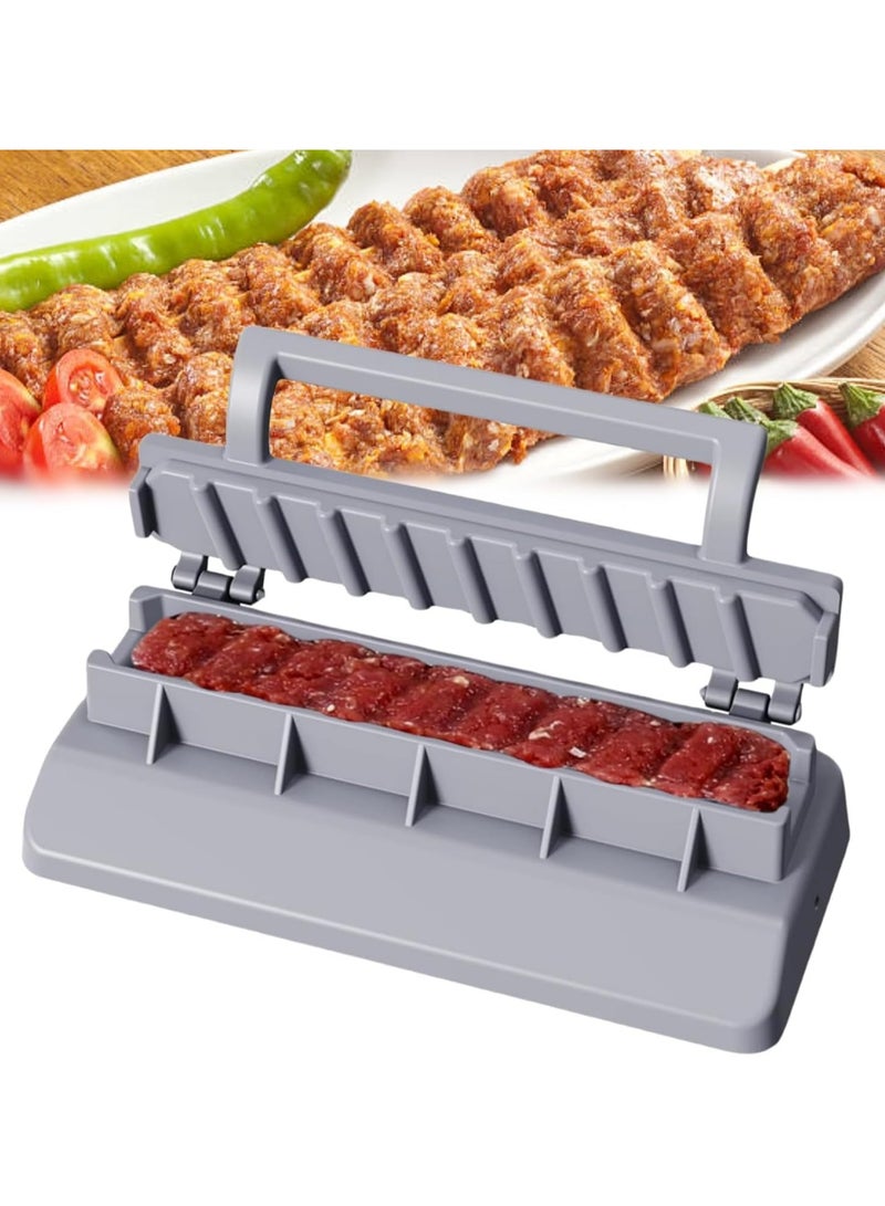YQbest Kebab Maker Press, Plastic Kebab Press, Manual Kabob Maker, Turkish Kebab Skewers Maker, Portable Easy to Use, CLean Grilling Essentials  - Image 1