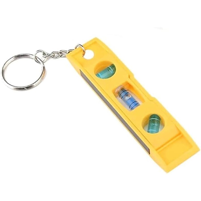 مستوى مغناطيسي، مسطرة افقية دقيقة بـ3 مستويات فقاعات، اداة قياس افقية مع سلسلة مفاتيح لاداة النجارة، ادوات قياس المستوى بالليزر والتخطيط - Image 1